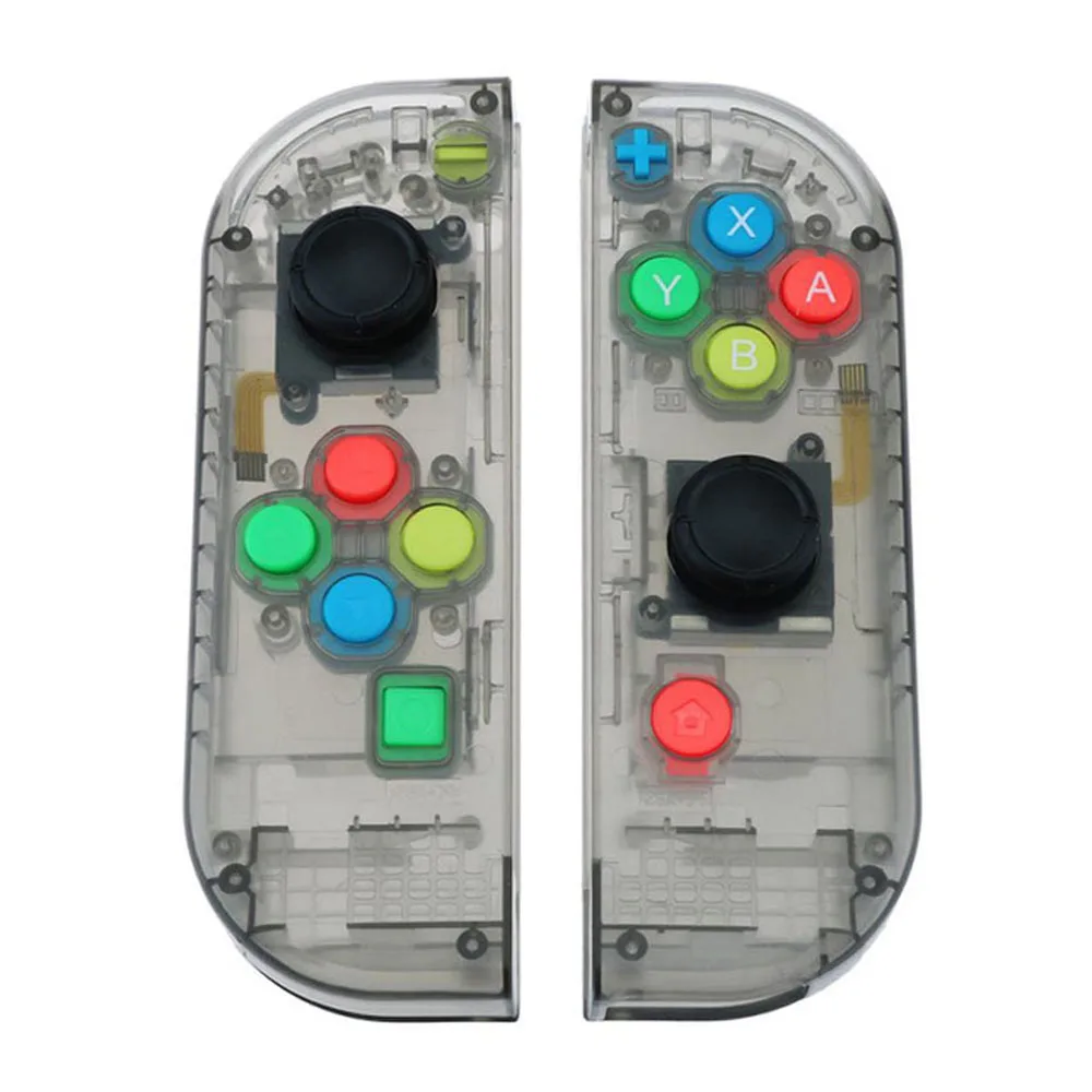 Cltgxdd สีโปร่งใสพลาสติกเปลี่ยนฝาครอบเคสเชลล์สำหรับ Nintendo SWITCH Joy-CON Controller ชุด