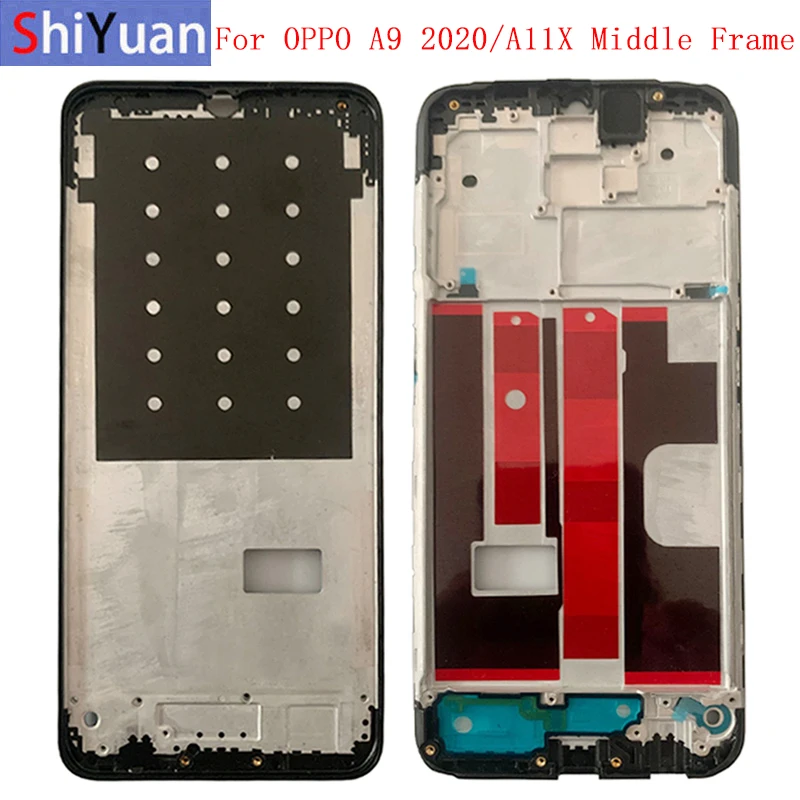 Housing Middle Frame LCD Bezel Plate Panel Chassis For OPPO A9 2020 A11X Phone Metal Middle Frame