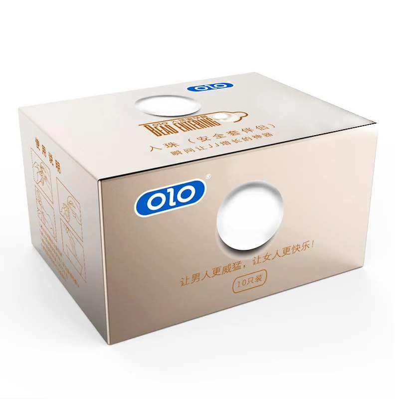 OLO Premium Thin Condom For Men Long Sex With Soft Ball Penis Sleeve Extender sensitive Ultra Thin intimate Condoms Sex products