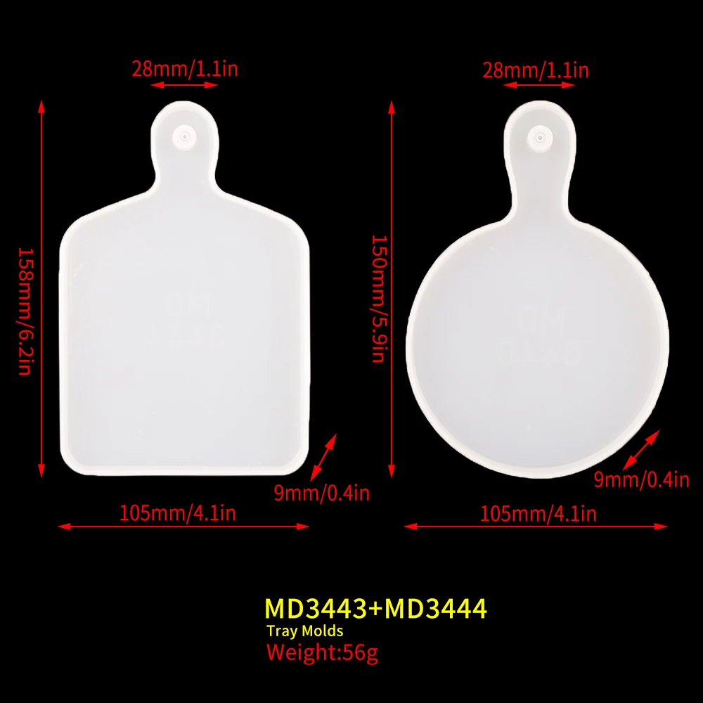 Handle Coaster Set Cetakan Resin Epoksi Papan Pemotong Molde Silicona Molde Plate Serving Tray Stampo Silikon untuk Dekorasi Meja