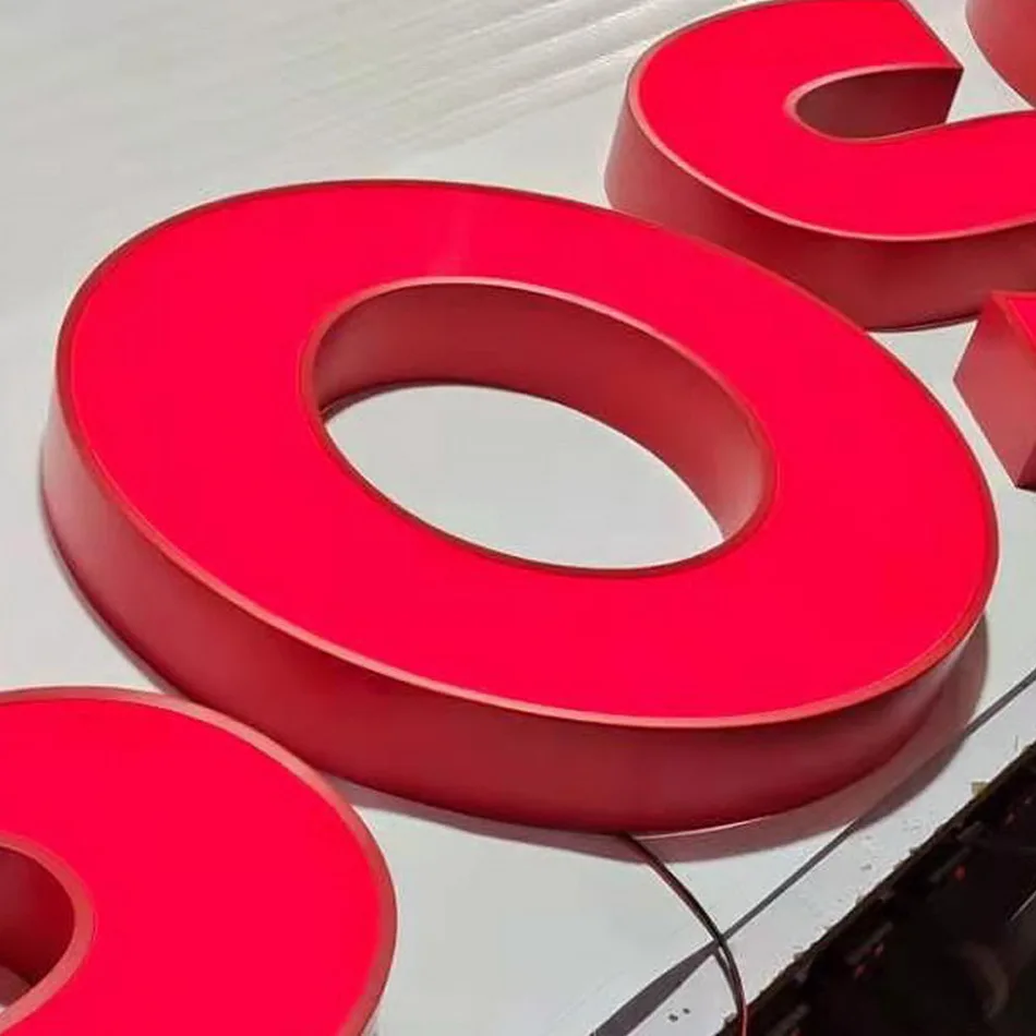 Stainless Steel Acrylic Waterproof LED Channel Letter with Red Painting