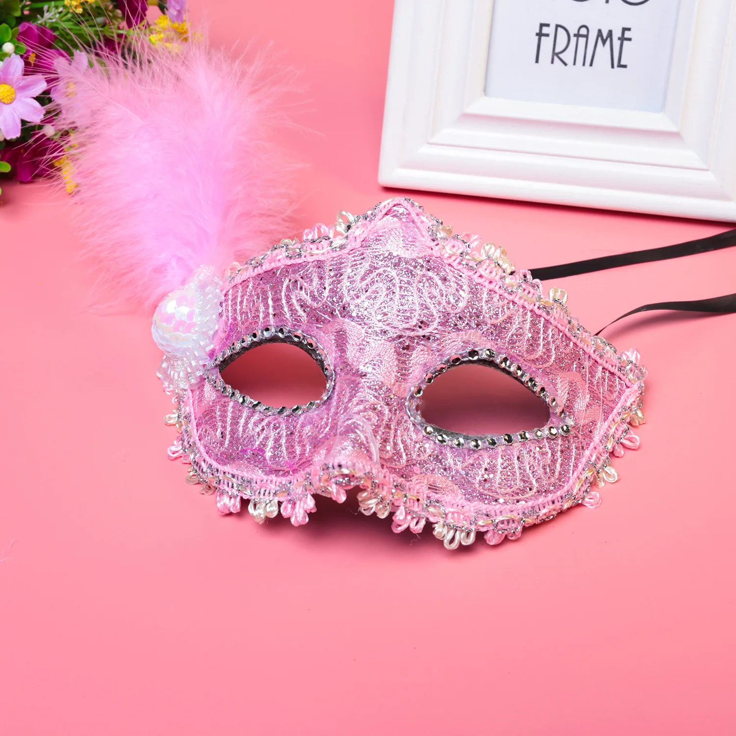 Halloween masquerade, Venetian patchwork, painted Princess Party Mask Festival Costume Party props  masquerade masks clown mask