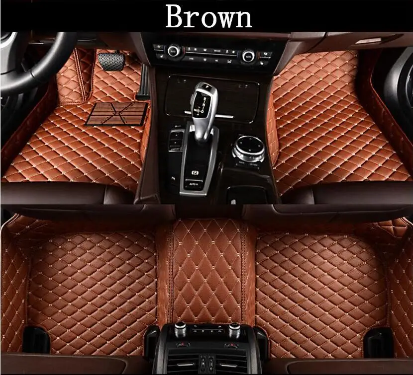 Car 3D Luxury Leather Car Floor Mats For 09-15 Toyota Prius  2009 2010 2011 2012 2013 2014 2015 EMS Free shipping