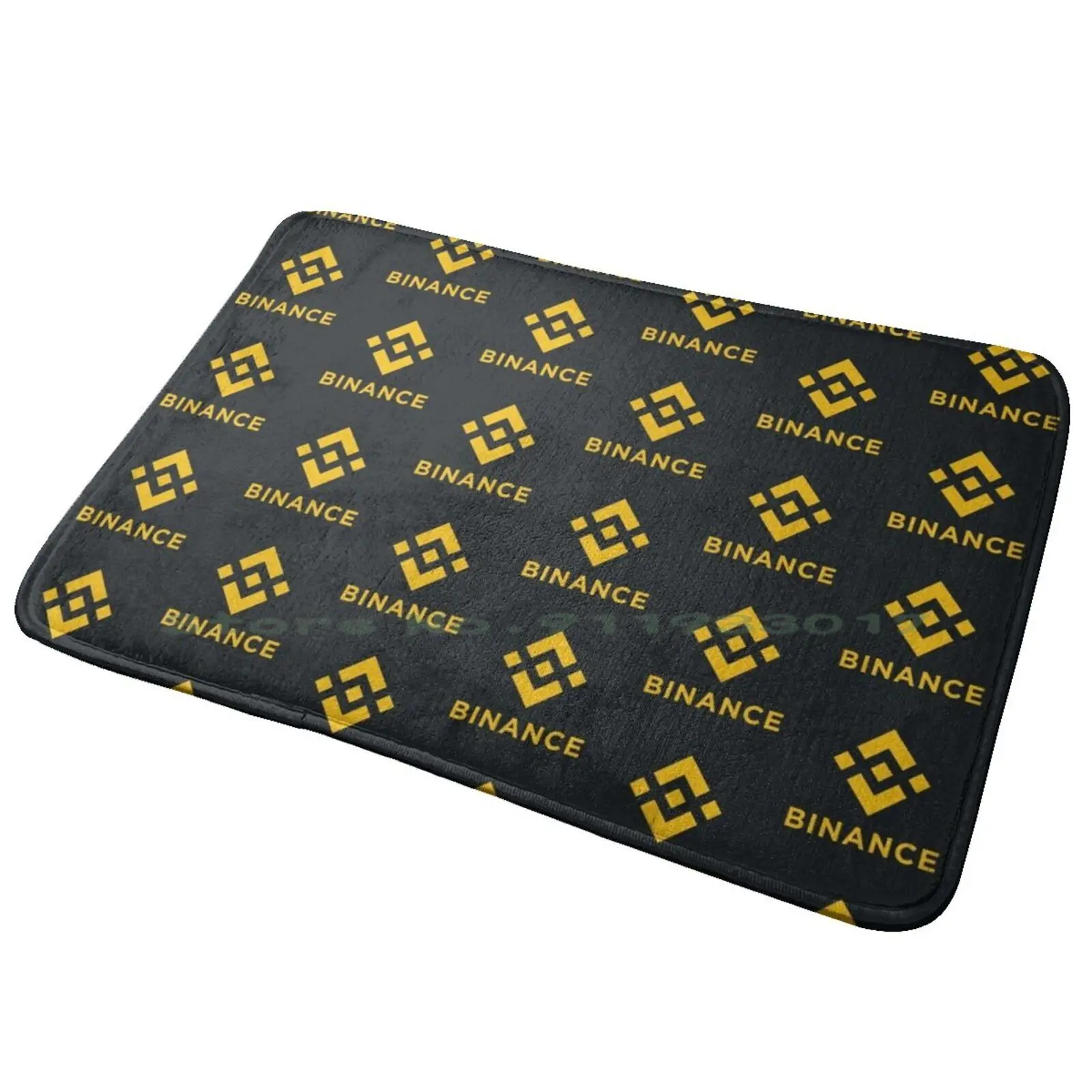 Binance Entrance Door Mat Bath Mat Rug Elon Musk Musketeer Elon Fan Boy Elon Fan Girl Musk Fan Boy Musk Fan Girl Anti-Slip