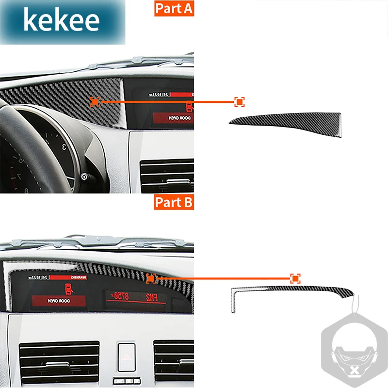 Central Control Display USB Panel Trim Car Accessories For Mazda 3 Axela 2010 2011 2012 2013 Mazdaspeed 3 Carbon Fiber Stickers