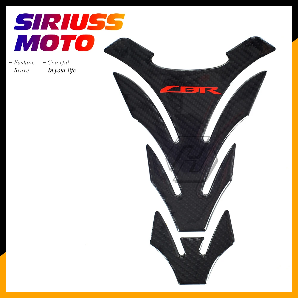 3D Carbon Look Motorcycle Tank Pad Protector Stickers Case for Honda CBR 600 900 1000 Tank Sticker Decals