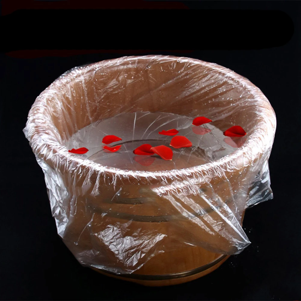 Delineador transparente desechable para bañera de pies, bolsa de lavabo de Spa para pedicura, centro de masaje para el cuidado de la piel ambiental,