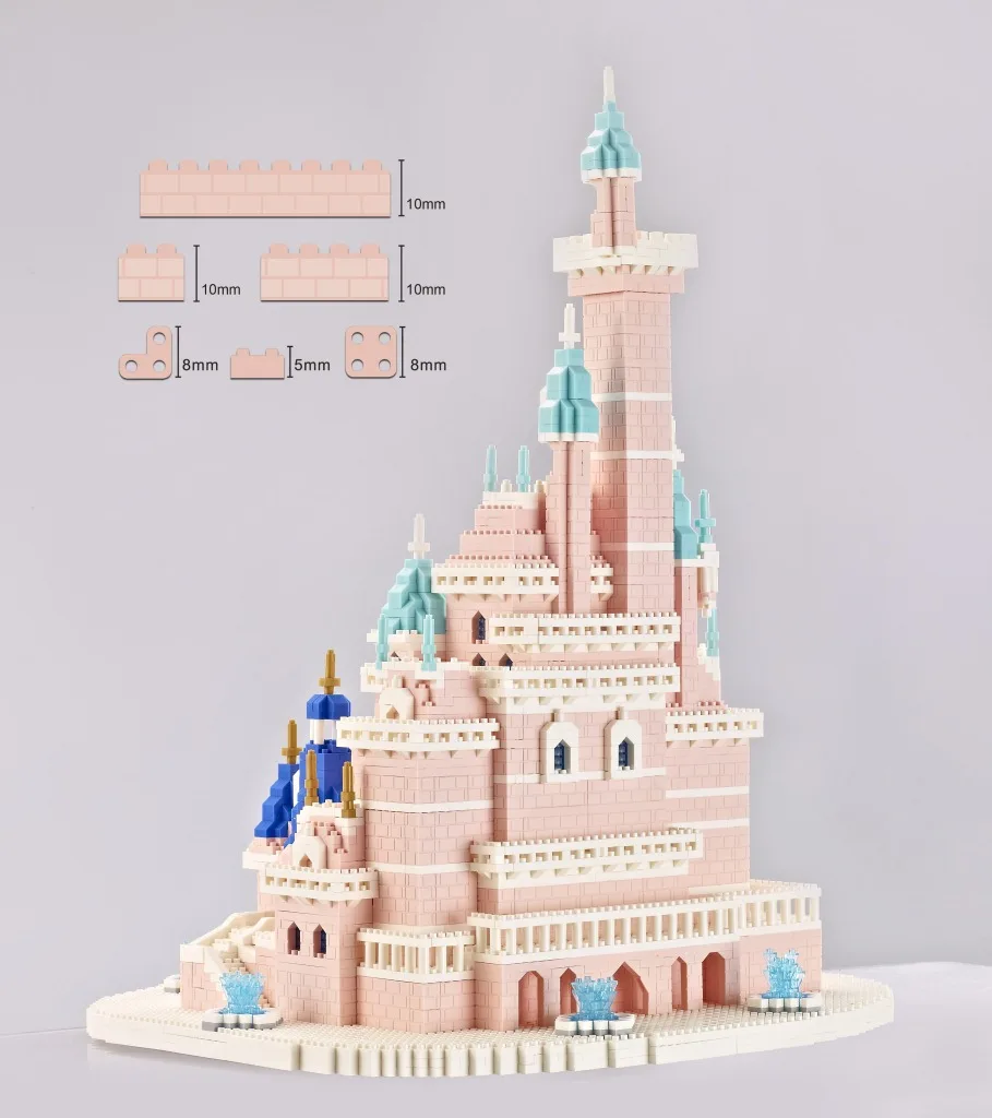 4888 pezzi fai da te casa modulare modello 3D Mini blocchi mattoni principessa castello casa Puzzle giocattolo educativo per bambini ragazze bambino