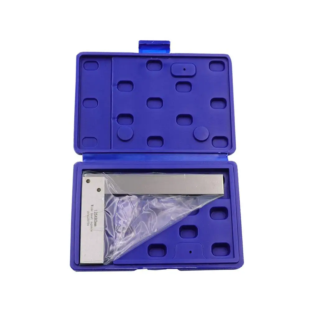 Carbon Steel 90 Degree Wide Seat Square Engineer Set Precision Ground Steel Hardened Angle Ruler Carbon Steel Measuring Tools