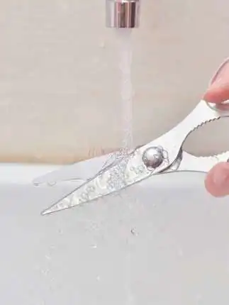 مقص مطبخ منزلي قوي متعدد الوظائف من الفولاذ المقاوم للصدأ