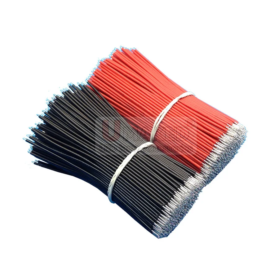 50pcs pcb solder cable 24AWG 26AWG 8cm Fly jumper wire cable Tin Conductor wires color choose