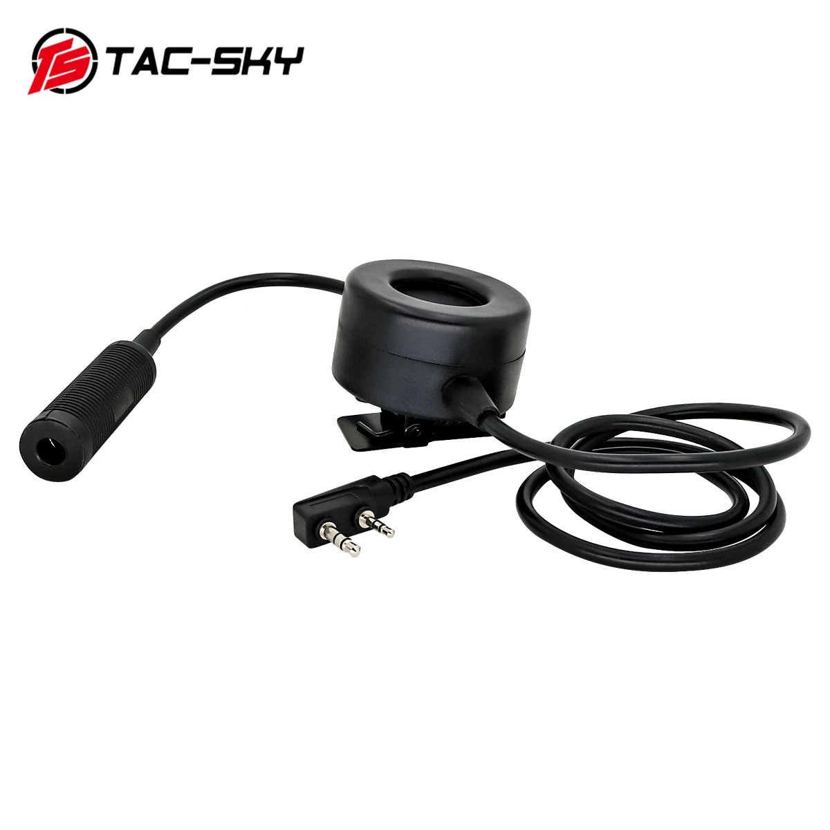 TAC-SKY TCI PTT Tactical Headset Walkie-Talkie Adapter PTT is Suitable for Military Tactical Hunting Sports Shooting Headset