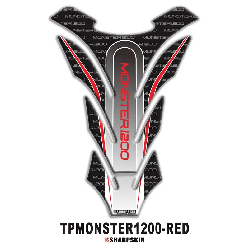 

Motorcycle 3D Fishbone Accessories Fuel Tank Mat Gasoline Sticker Decal Protector for DUCATI monster1200 MONSTER 1200