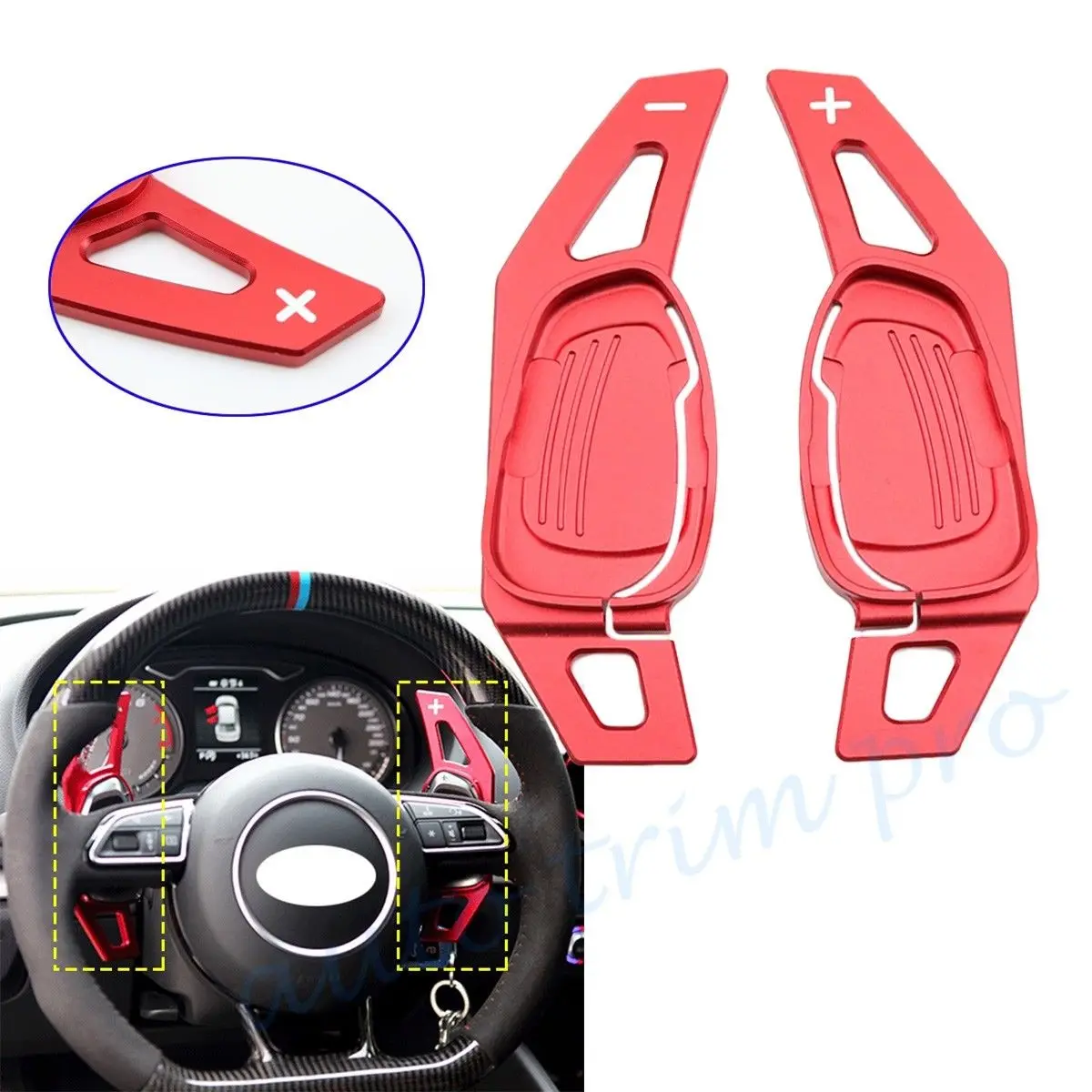 

Рулевое колесо переключения передач из алюминиевого сплава, подходит для Audi A5 S3 S5 S6 RS3 RS6 2015 2016 2017, аксессуары