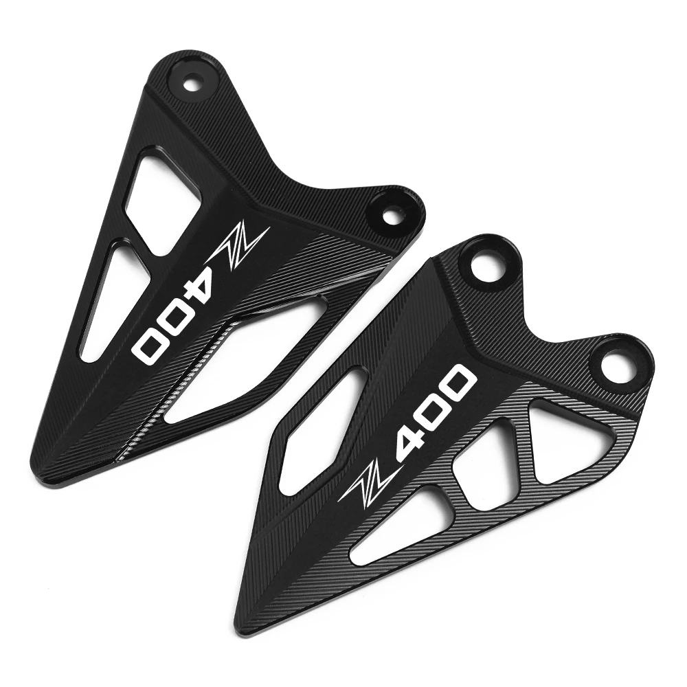 CNC Aluminum Motorcycle Front Foot Extension Side Stand Enlarge Front Pedal Wing Bracket For Kawasaki Z400 Z 400 2018 2019 2020