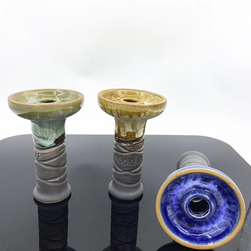 1 Pc Hookah Ceramic Tobacco Bowl Shisha One Hole Phunnel for Water Smoking Pipe Sheesha Narguile Accessories Drop Shipping