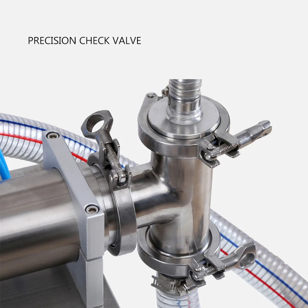 Distributore automatico di lubrificanti per detersivo per bucato liquido pneumatico orizzontale a testa singola automatica