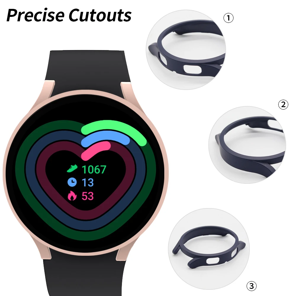 Case for Samsung Galaxy Watch 4/5/6 40mm 44mm Hard Protective Bumper for Watch Classic 4/6 42mm 46mm 43mm 47mm Protective Cover