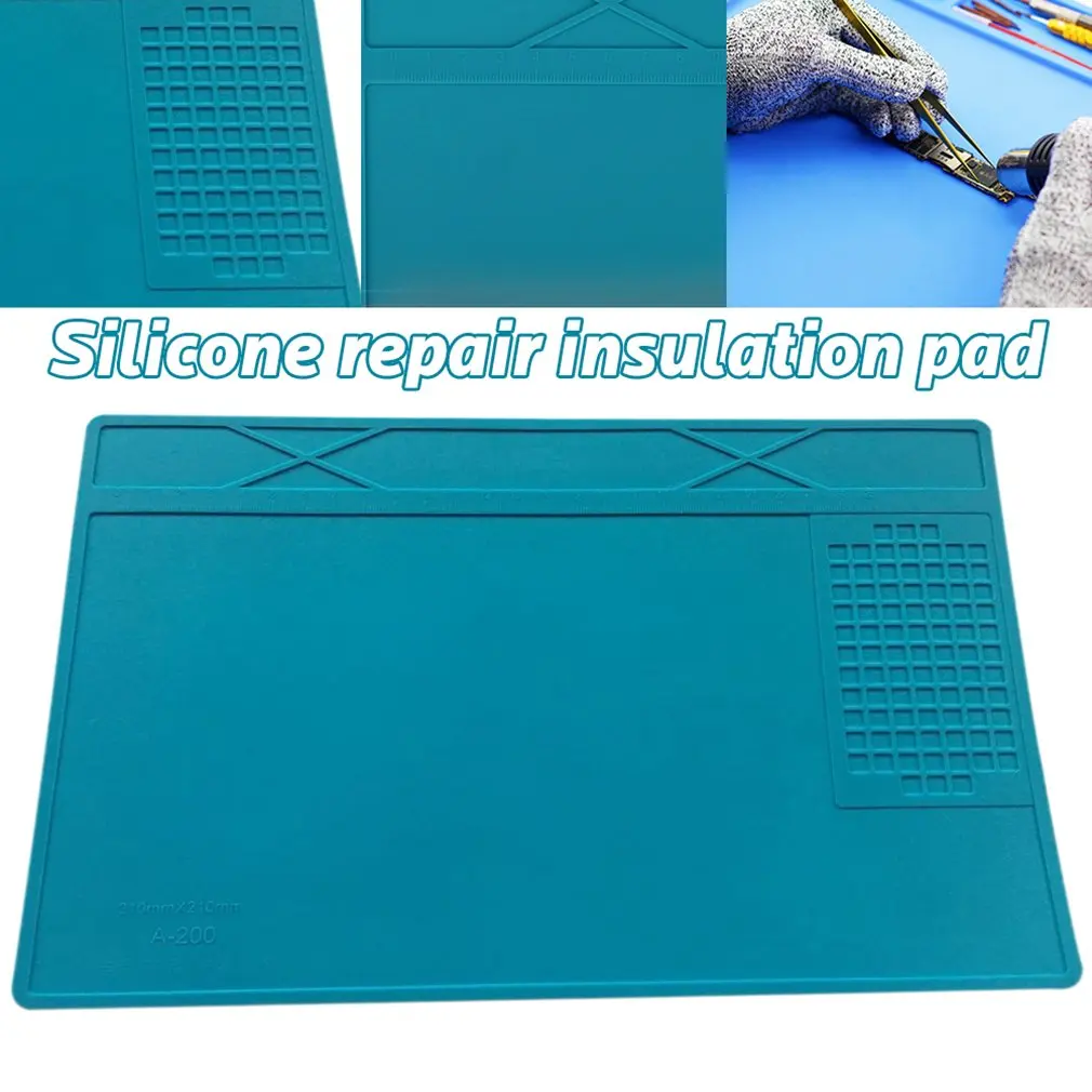 용접 패드 단열 패드 수리 도구, 유지 보수 플랫폼 데스크 매트 내열성 납땜 스테이션 실리콘