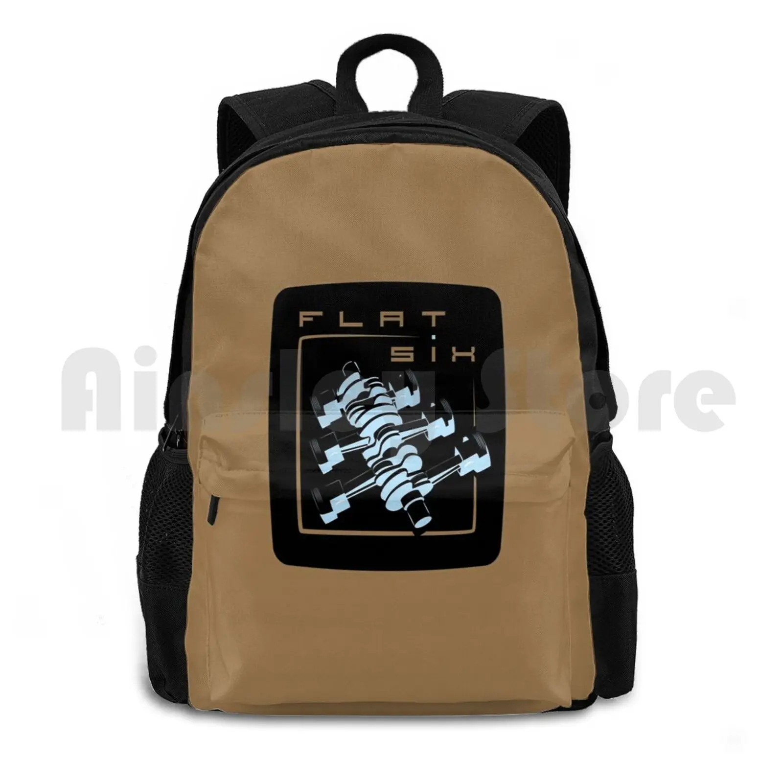 

Flat Six Outdoor Hiking Backpack Riding Climbing Sports Bag Air Cooled Flat Six Penalty Racing Sports Car 964 993 Gt3 Classic