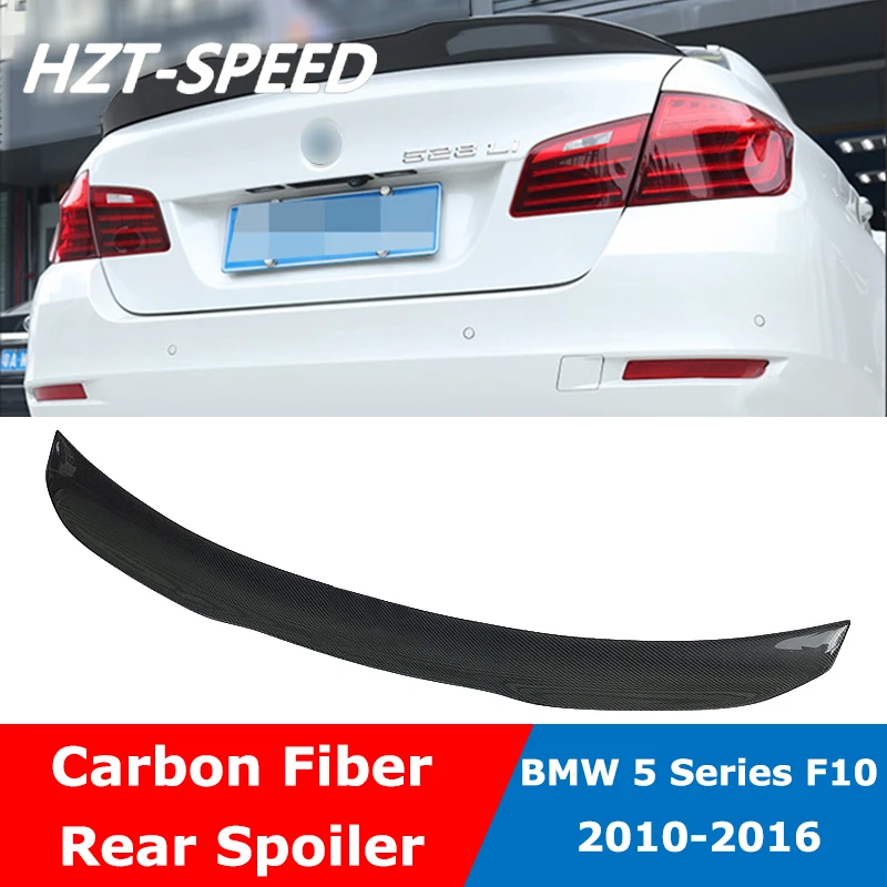 PS Style Carbon Fiber FRP Material Rear Wing Back Spoiler For BMW 5 Series F10 F18 2010-2016