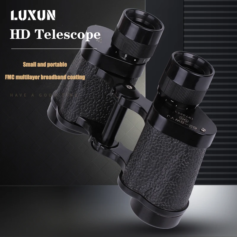 

LUXUN 8X30 Military Black Binoculars HD High Magnification Powerful Binoculars Outdoor Tourism Hunting Telescope