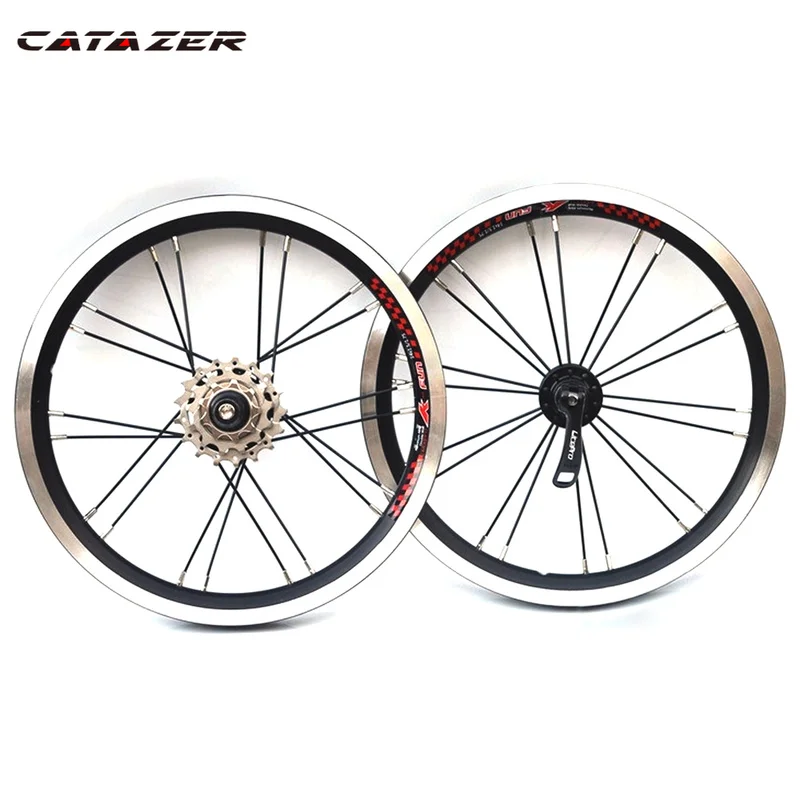 Wheels 14 inches Child Bike Wheelset 20H V Brake Folding Bicycle 412/outer Three-speed Wheels 16-inch Outer Three-speed Wheels