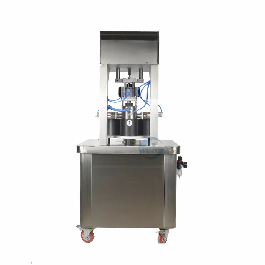 Полуавтоматические пневматические машины для вакуумной укупорки стеклянных бутылок, откручивающие стеклянные банки, крышки, герметик для пищевого соуса чили