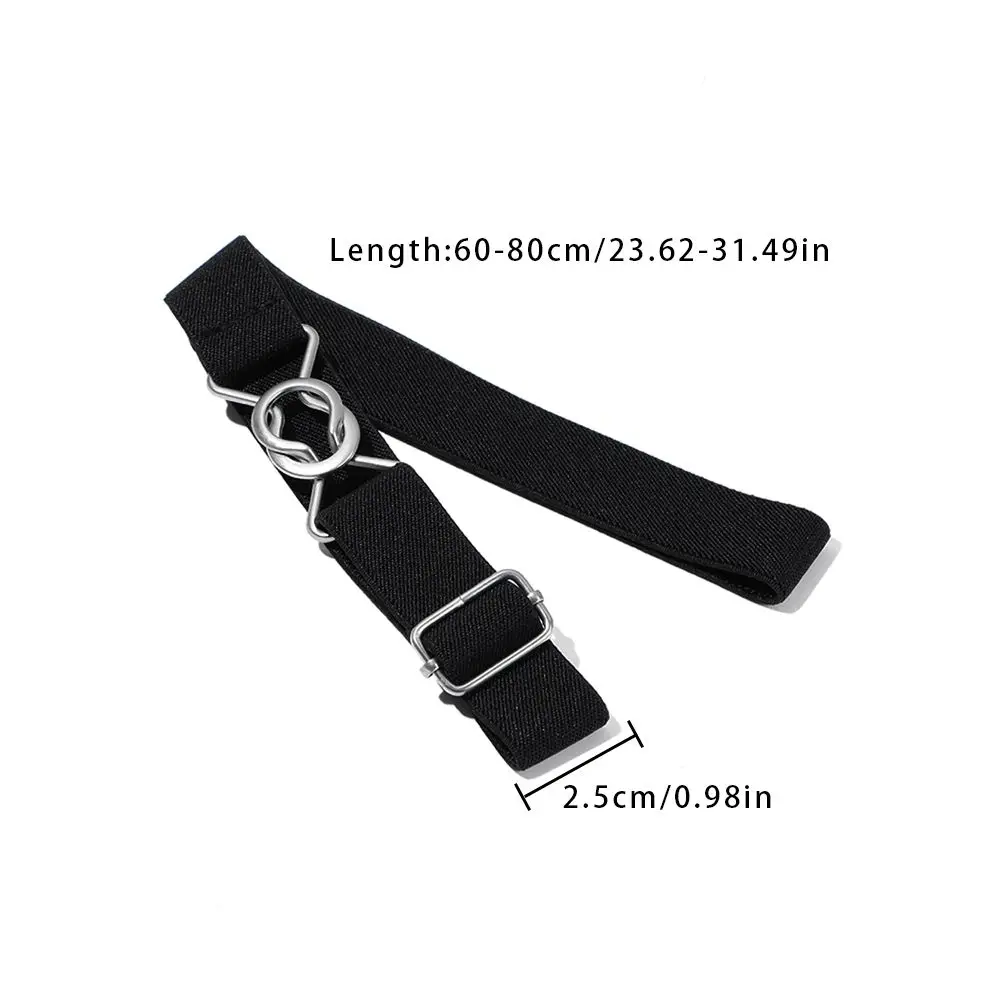 Wide Kids Belts Adjustable Leisure Candy Color Waist Belt Elastic Belts