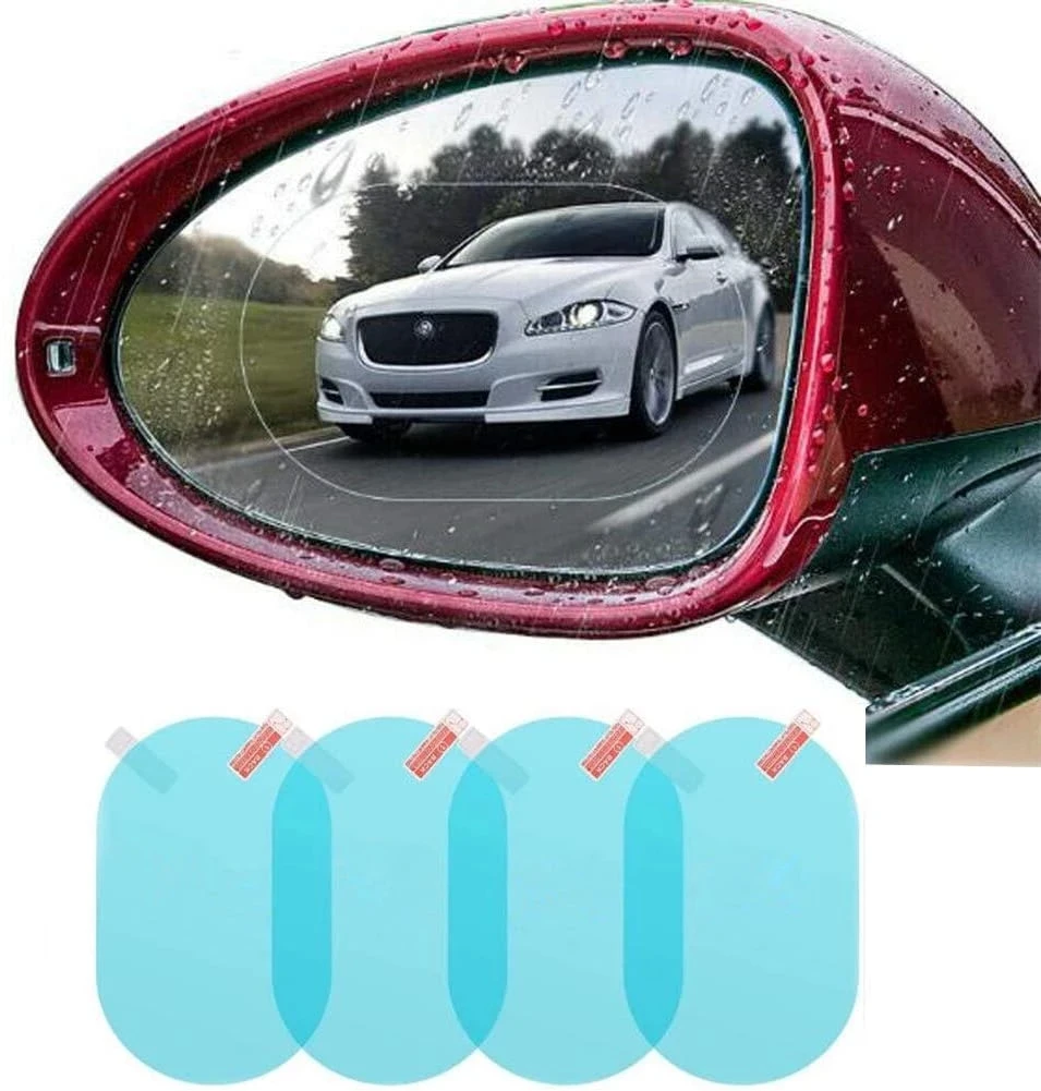 2 Pcs Car Rainproof Film Car Car Rearview Mirror protective Rain proof Anti fog Waterproof Film Membrane Car Sticker Accessories