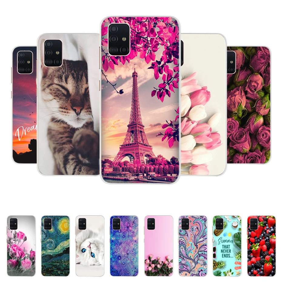 For Samsung Galaxy A51 Case Soft TPU Silicone Back Cover For Samsung A30 A20 A505 A50S A30S A71 A51 A10 A10S A20S Phone Cases