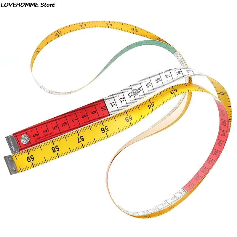 1.5m Body Measuring Ruler Sewing Tailor Tape Measure Mini Soft Flat Ruler Centimeter Meter Sewing Measuring Tape