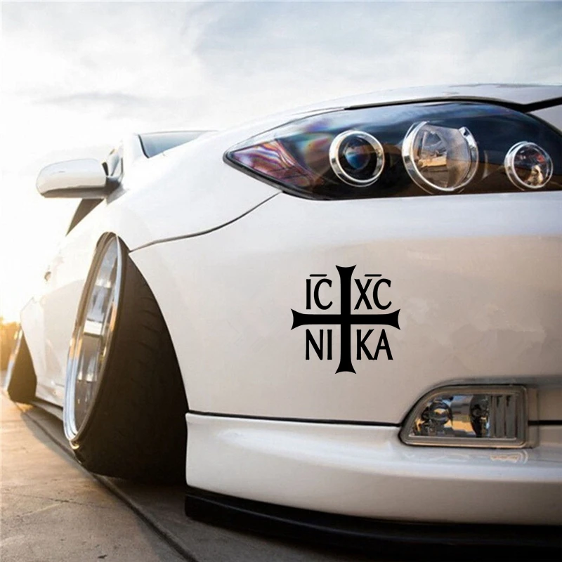 30300# Various Sizes/Colors Orthodox Christianity Ic XC ni ka car sticker vinyl decal waterproof stickers on truck bumper
