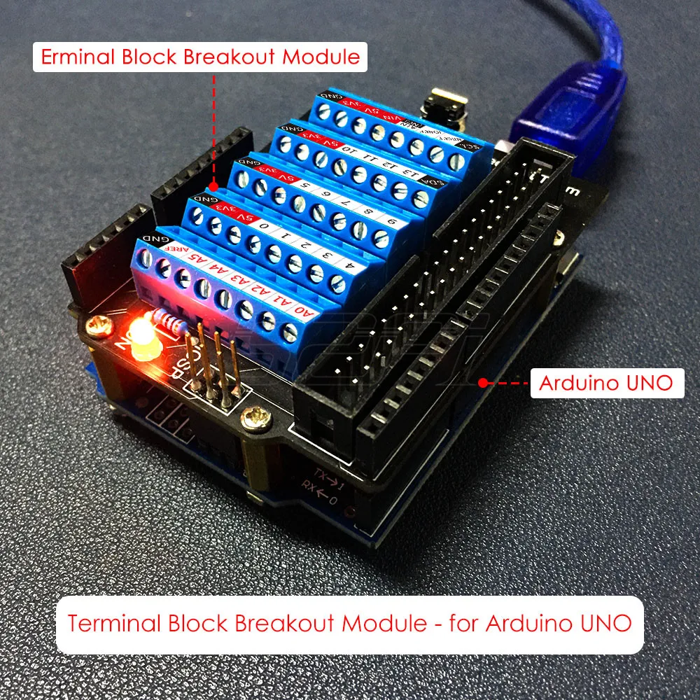 Śruba zaciskowa do płyty rozwojowej Arduino UNO z miedzianym słupkiem nakrętka śruby znacznik etykiety wstępnie lutowana głowica pinowa ICSP