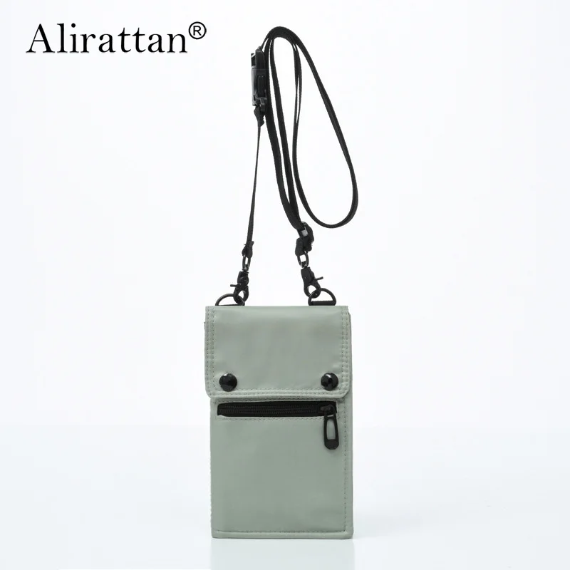 

Alirattan 2024 New Mini Crossbody Bag Women's Nylon Cloth Shoulder Bag Fashion Travel Small Square Bag Mobile Wallet
