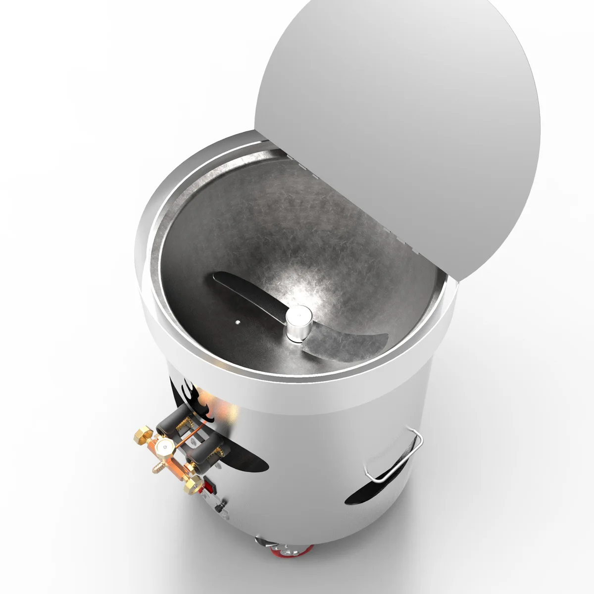 آلة الكستناء المقلية الأوتوماتيكية عمودية تجارية ، سكر ، متعددة الوظائف