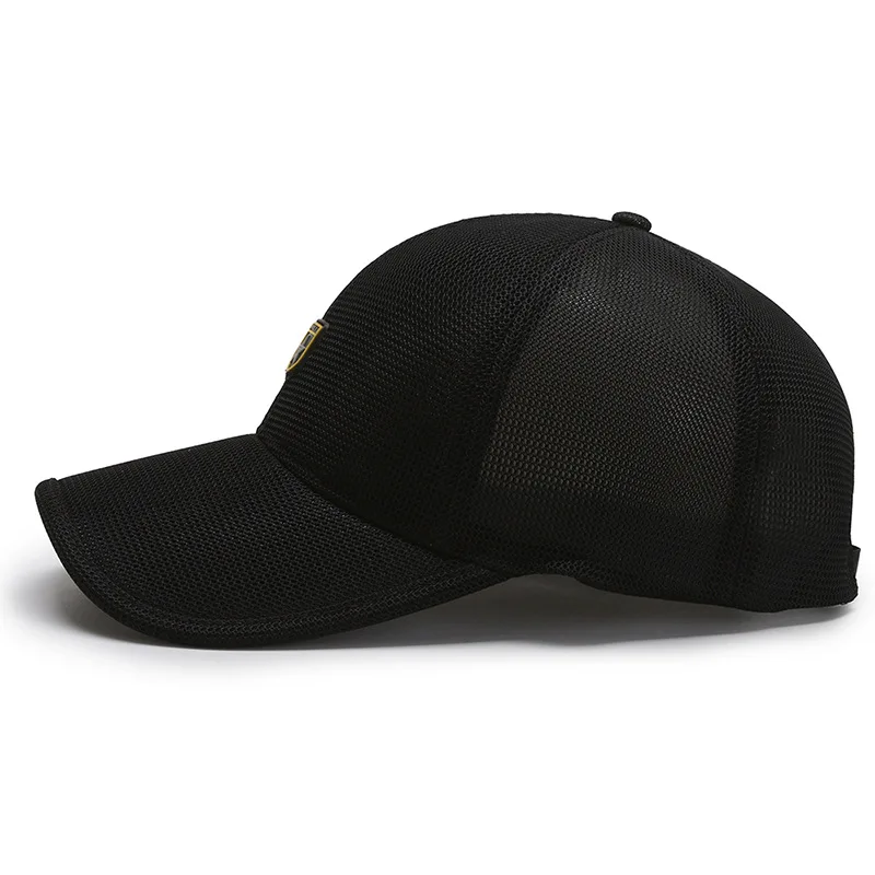 Fashion Women Men Summer Baseball Cap Female Male Breathable Mesh Snapback Hats Black Casual Sun Hats Cap For Women Men