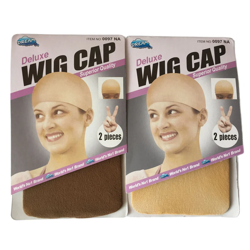 20 Stück beige Perückenkappen aus Polyester, Haarnetz, Perückenwebkappe, dehnbares, elastisches Haarnetz, 2 Stück/Packung, 5 Farben – Detail 1