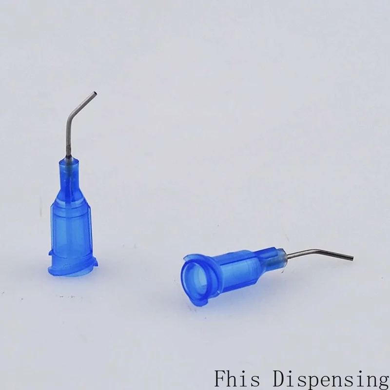 สแตนเลส Distribution Blunt Tip 22G 45องศาข้อศอก Dispensing เข็ม Pack Of 20