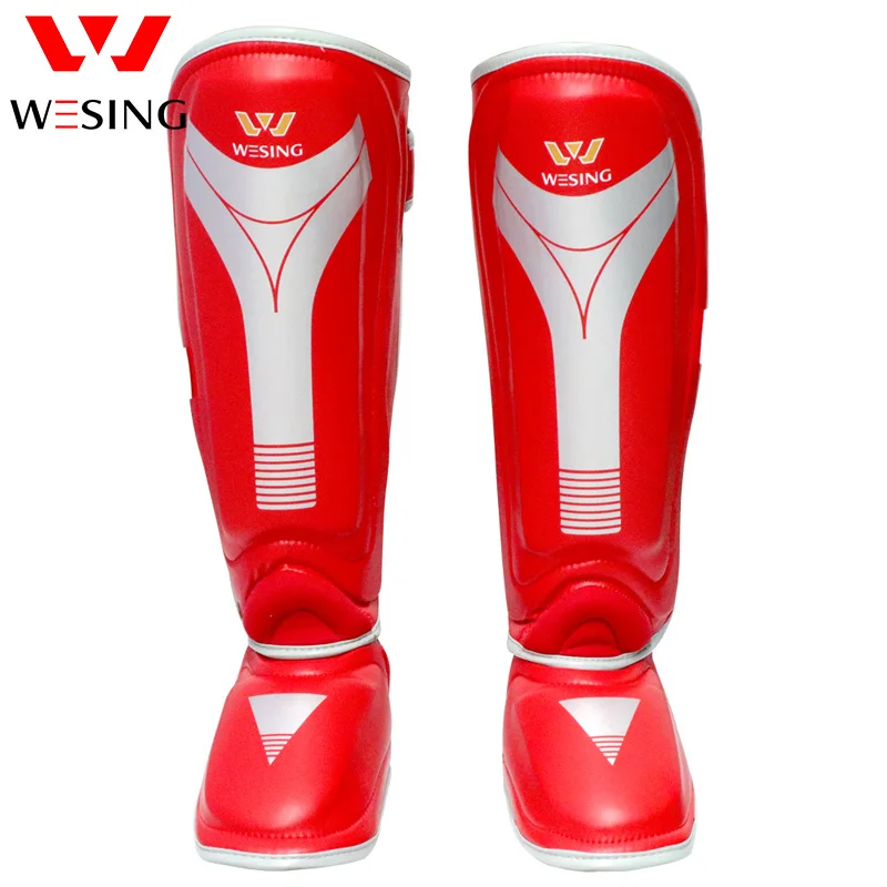 Wesing Muay Thai Boxing Shin And Instep Guards Leg Pads protector For Sparring