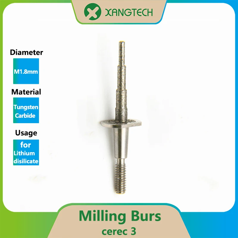 Darmowa wysyłka XANGTECH Sirona Cerec 3 frezowanie diamentowe wiertło dentystyczne do frezowania Disilicate litu