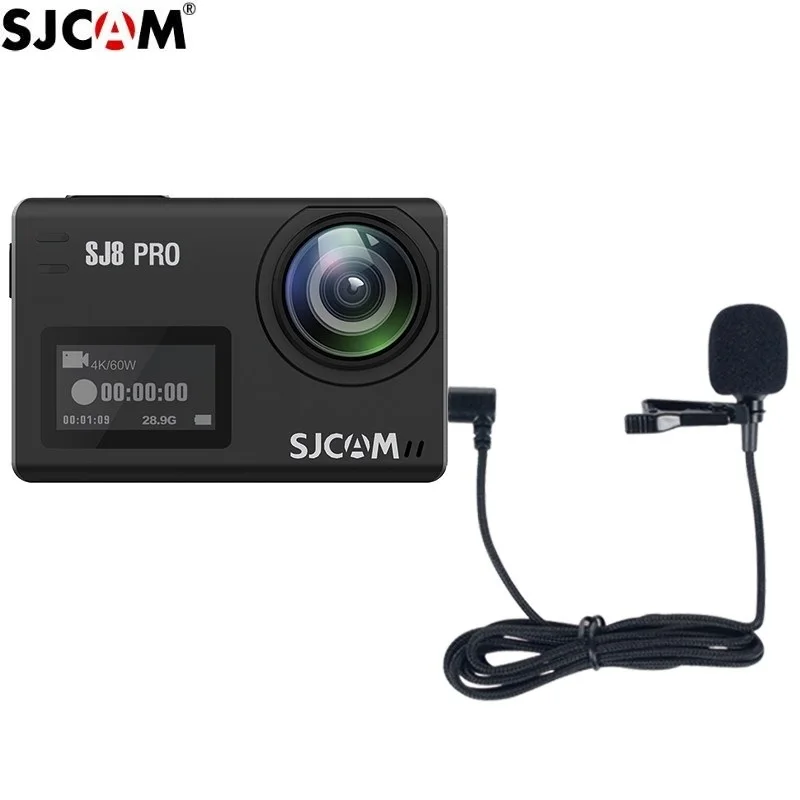 Original SJCAM SJ8 A10 Accessories Tepy C External Microphone For SJ8 Pro/Plus /Air SJ9 Strike / C200 Action Camera accessories