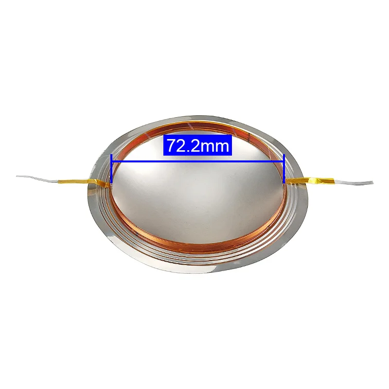 Ghxamp 72.2mm Tweeter Voice Coil 72 Core Treble Coil Titanium Film Copper Clad Aluminum Round Wire For Stage Speakers 2PCS