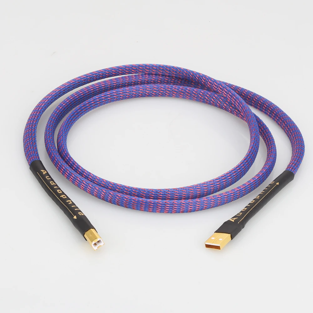 Hifi A53+DW27 Hi-End Copper USB audio cable data USB cable DAC USB cable A-B usb cable