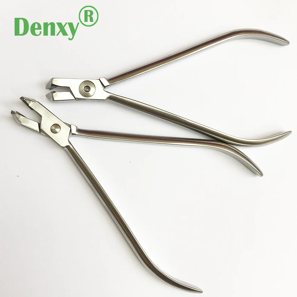 Denxy 1pc Dental wysokiej klasy dentysta szczypce przecinak do końca dystalnego ortodontyczne narzędzia Ortho ze stali nierdzewnej ortodontyczne