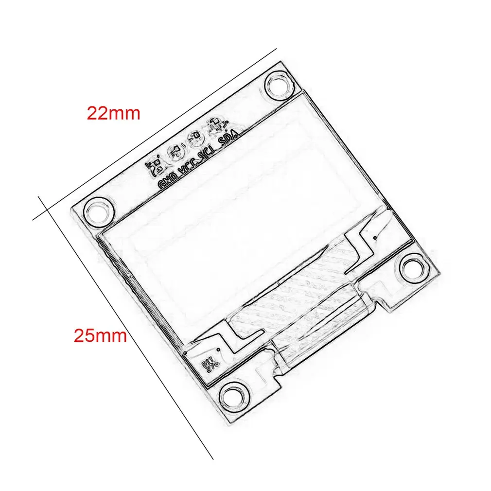ЖК-модуль светодиодный, 0,96x64, для Arduino, Raspberry PI 51 Msp420 Stim32 SCR