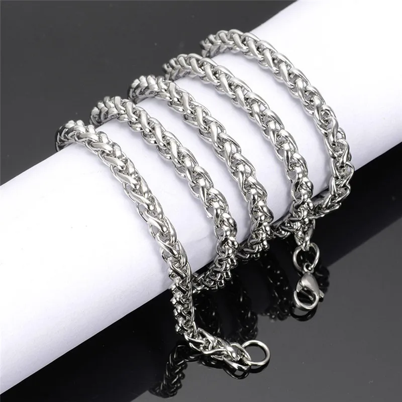 Low Price Stainless Steel Fashion Jewelry Set Keel Chain Necklace & Bracelet For Men Hip Hop Rock Style Jewelry drop shipping