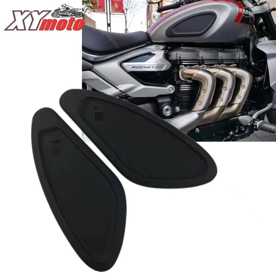 For Rocket 3R  Rocket 3GT Motorcycle Fuel tank Rubber Sticker Protector Sheath Knee Tank pad Grip Decal