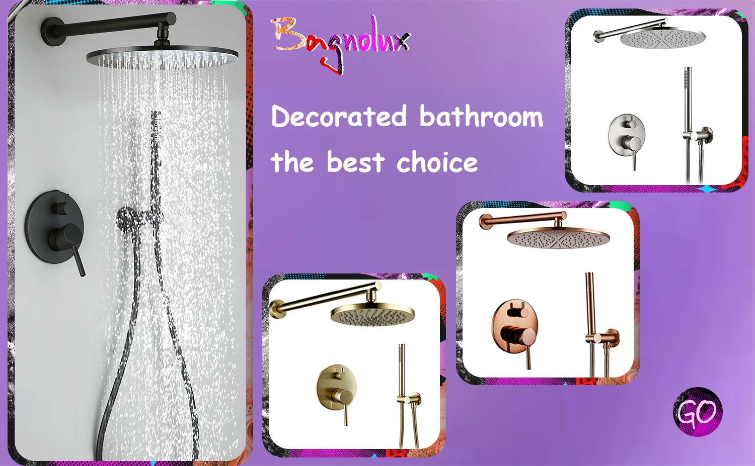 Bad Zubehör Bad Hardware Set Schwarz Robe Haken Handtuch Schiene Bar Rack Bar Papier Halter Regal – Detail 2