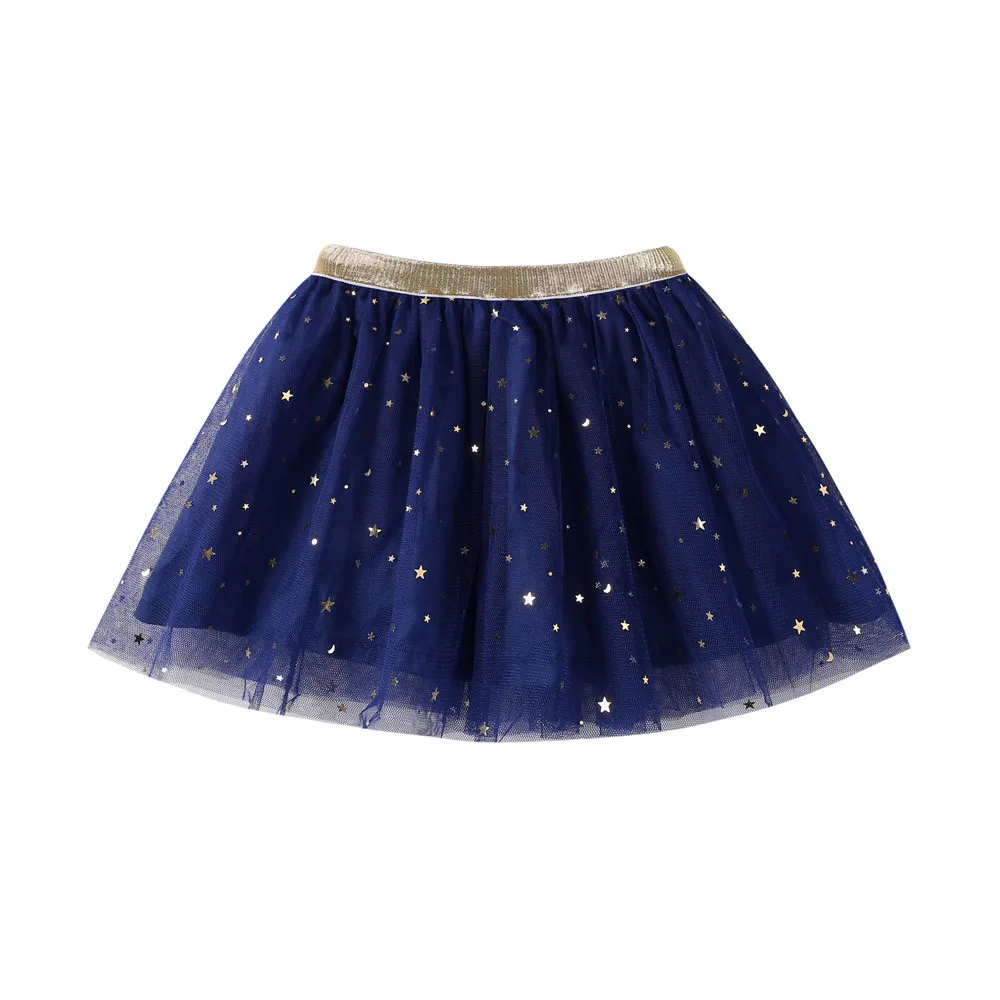 2022 Summer New Cute Children's girls skirts Fashion Baby Kids Girls Princess Stars Sequins Party Dance Ballet Tutu Skirts